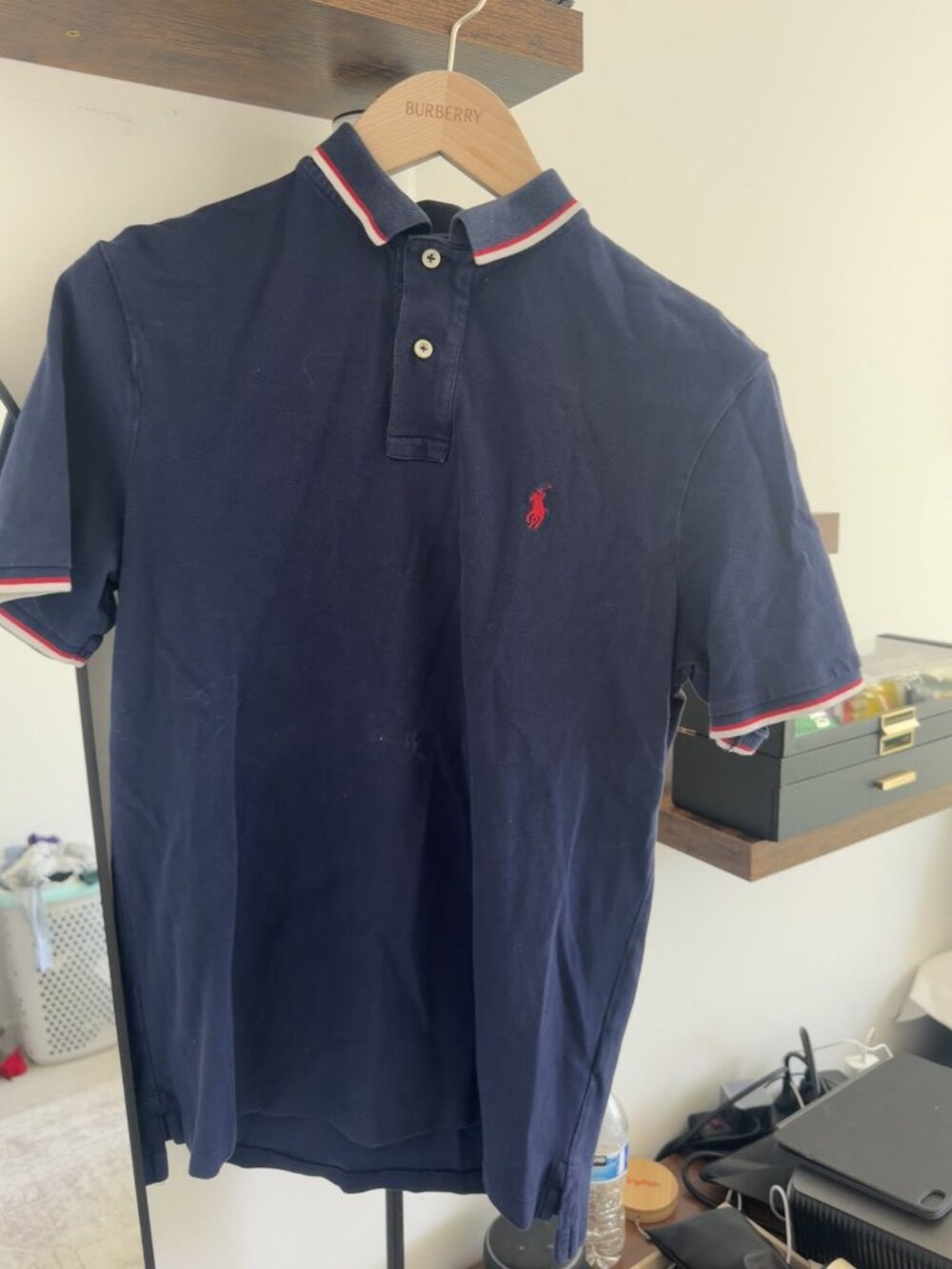 Polo Ralph Lauren Classic Fit Tipped Polo Shirt Navy S